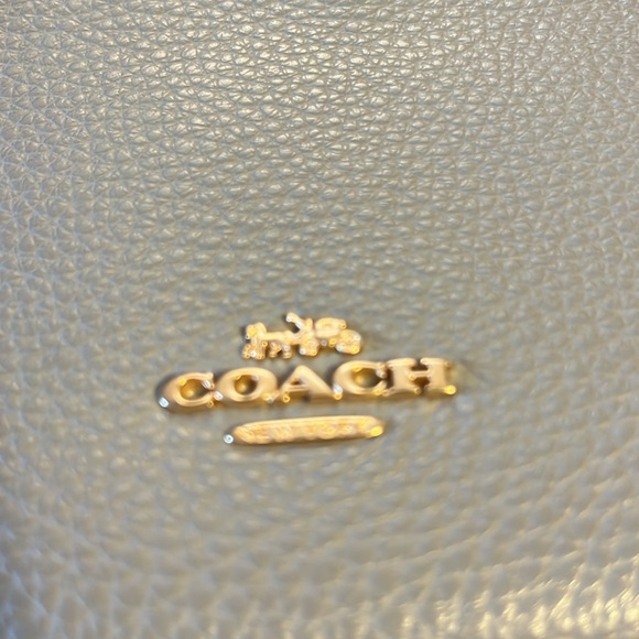 EUC Authentic Coach Two-Tone Wristlet Kelly Green and gray 5X8 - Picture 7 of 7